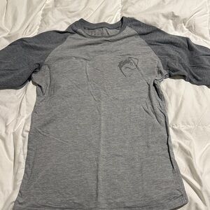 Alphalete Two-Tone Gray Raglan Men's Tee